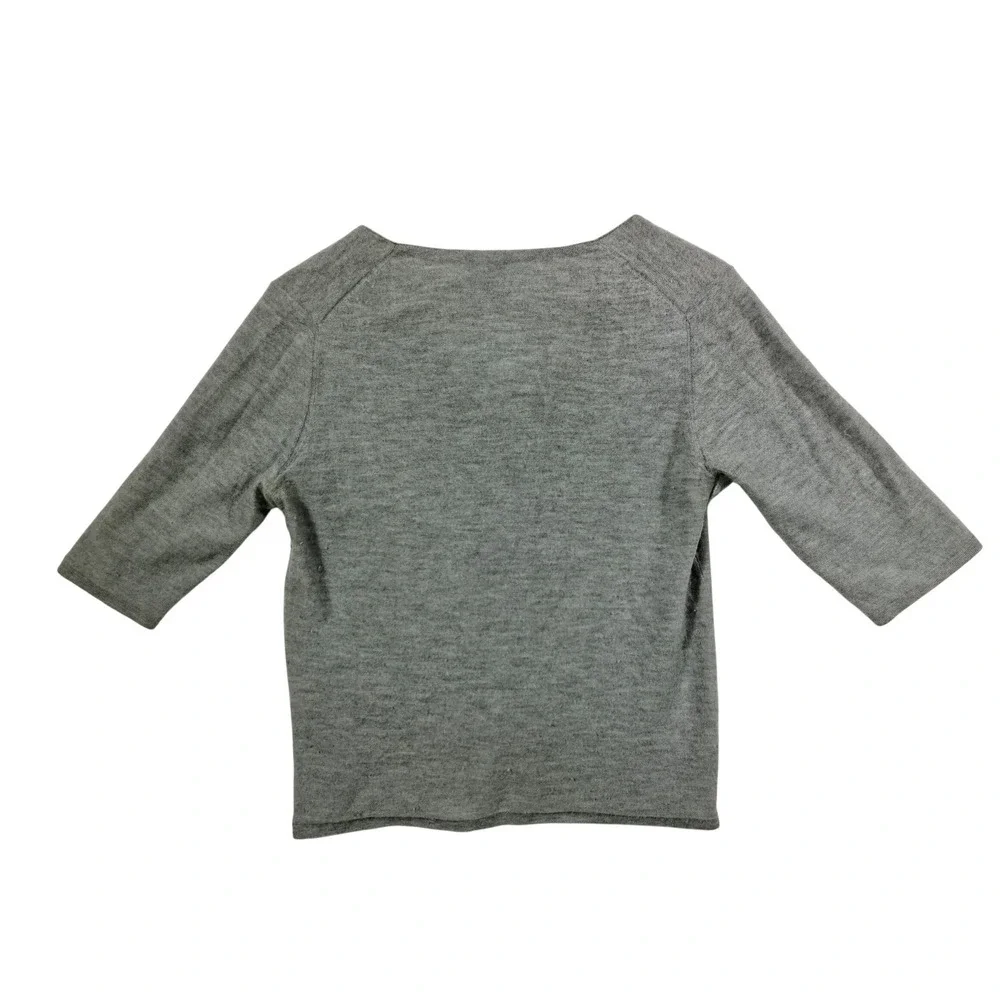 Eileen Fisher Cashmere Cardigan Petite S Gray Button Front Luxury Lagenlook‎